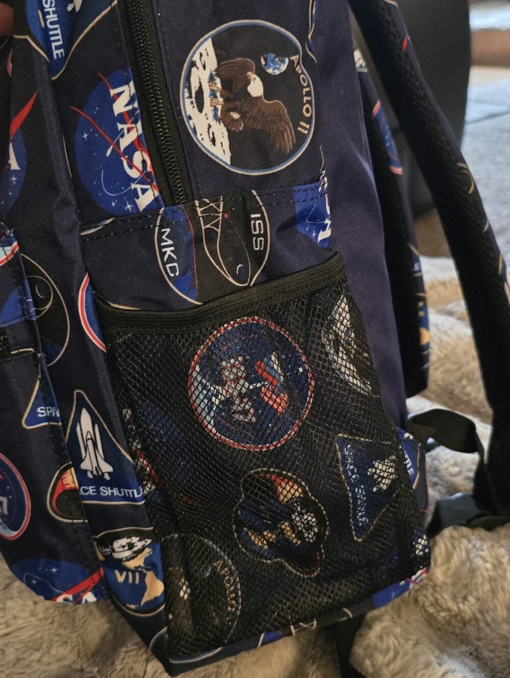 NASA Big Navy Blue Space Patch Backpack by Bioworld